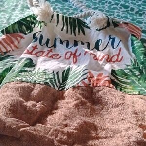 Summer State of Mind Tropical Tote Bag